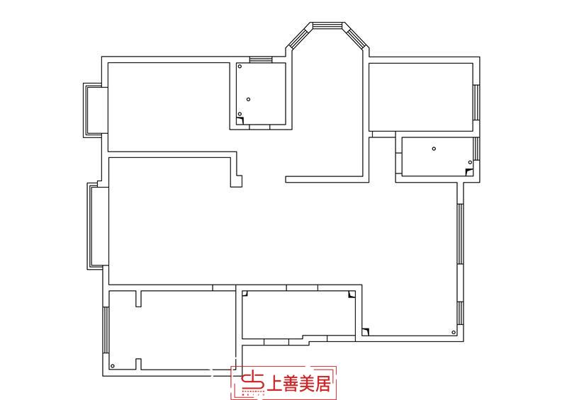 鑫界王府180平裝修效果圖